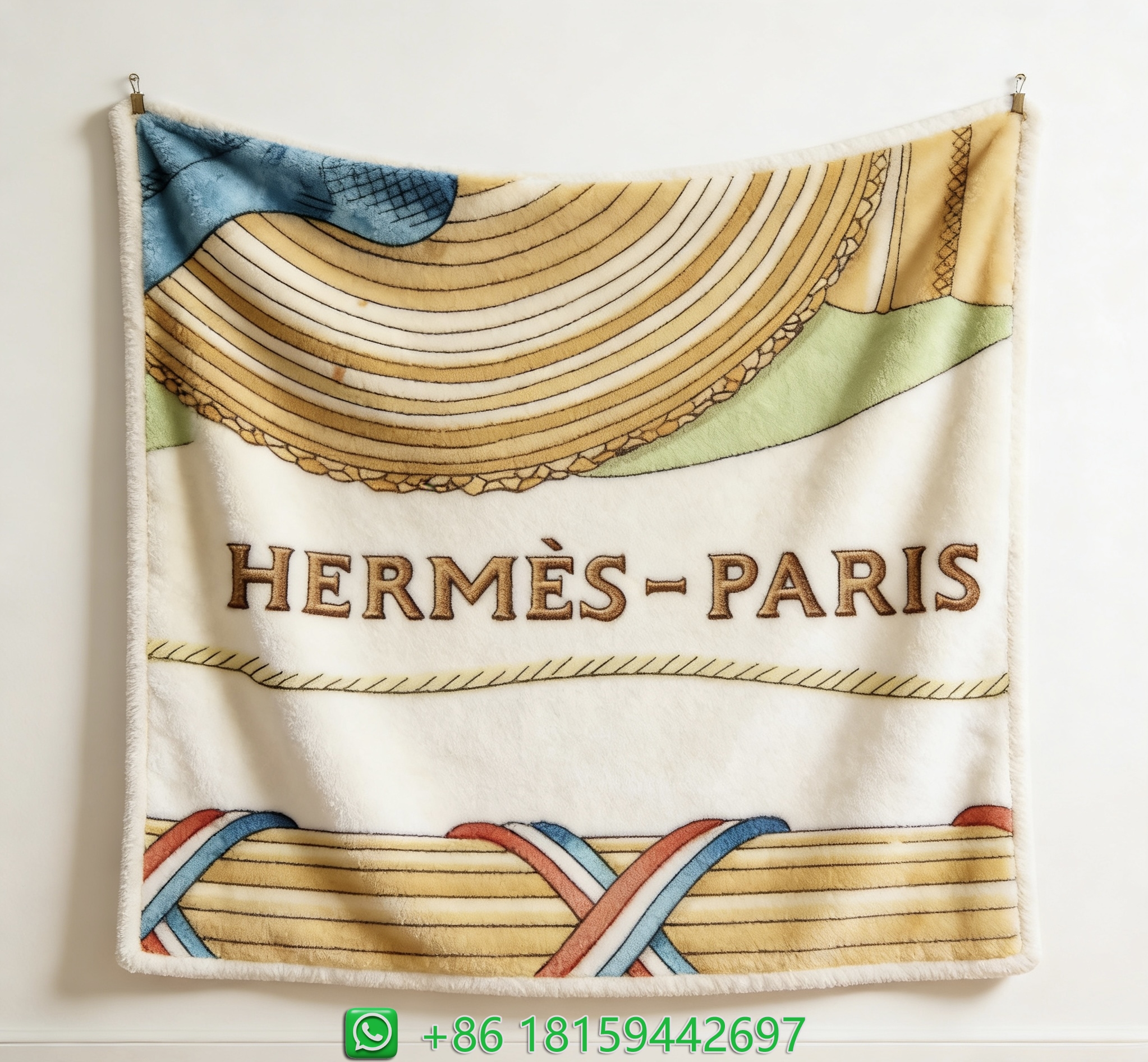 Hermes Throw Blankets